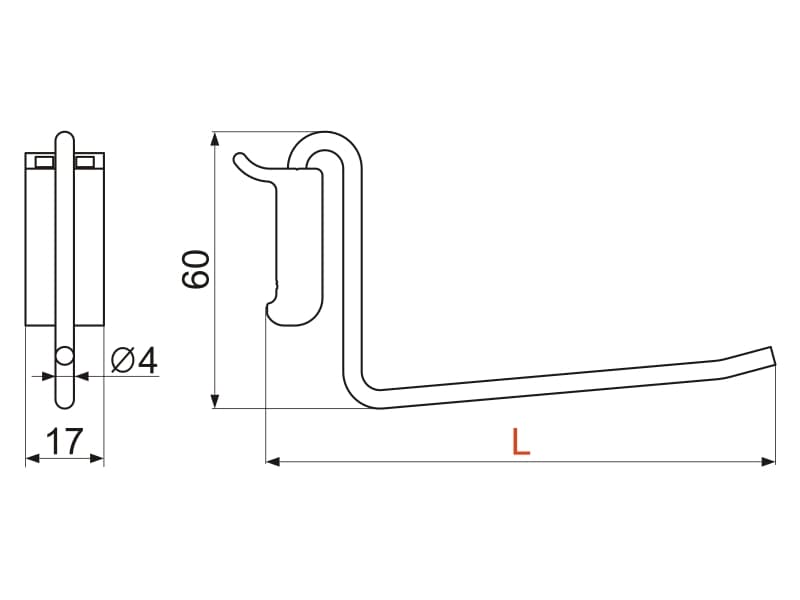 Lower single hanger schema