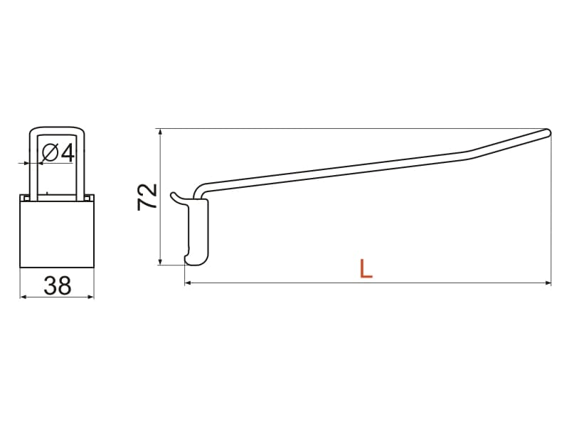 Upper double hanger schema