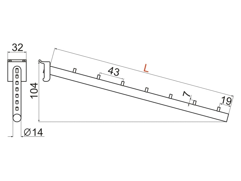 Upper single separeted hanger schema