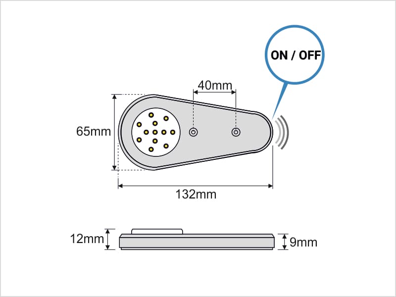 LED lamp VISIR with sensor schema