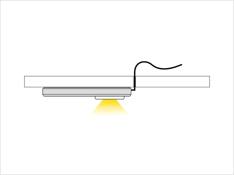 LED lamp VISIR with sensor schema