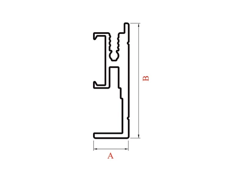 Aluminium LED profile AMBI (C)  schema