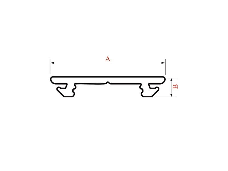 Aluminium LED profile ARC (C,D) (U5) schema
