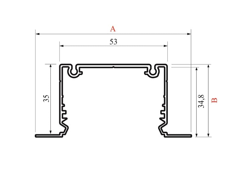 Aluminium LED profile PHIL (C10) schema