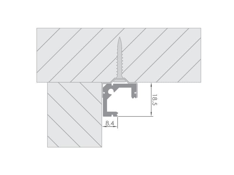 Aluminium LED profile LL-07 schema