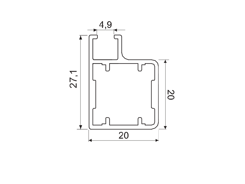 Frame profile A4 schema