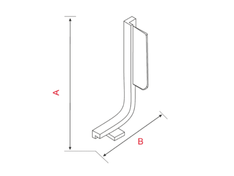 Cup for under front profile-without LED-L schema