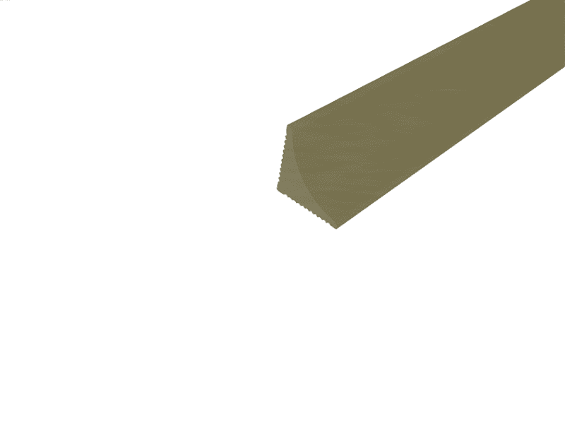 Angular aluminium profile – woterproof schema