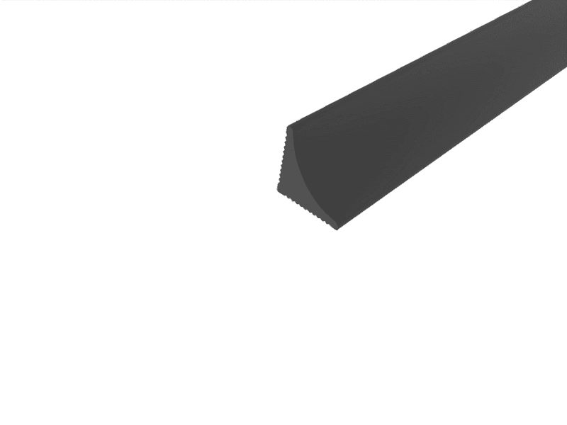 Angular aluminium profile – woterproof schema