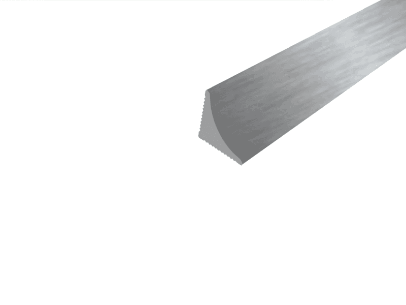 Angular aluminium profile – woterproof schema