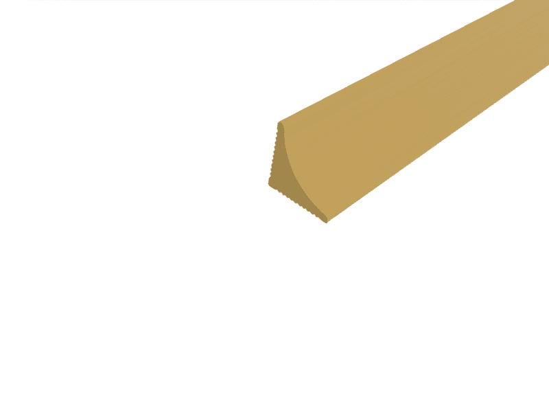 Angular aluminium profile – woterproof schema