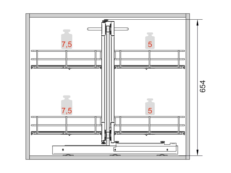 Corner MADGIC COMFORT soft close schema