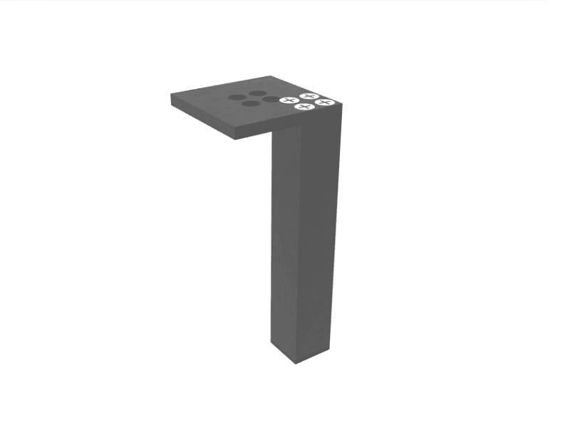 Furniture leg 20x20 main image