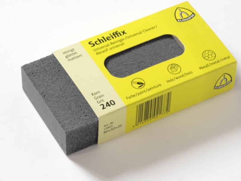 Cleaning rubber for anodized surfaces schema