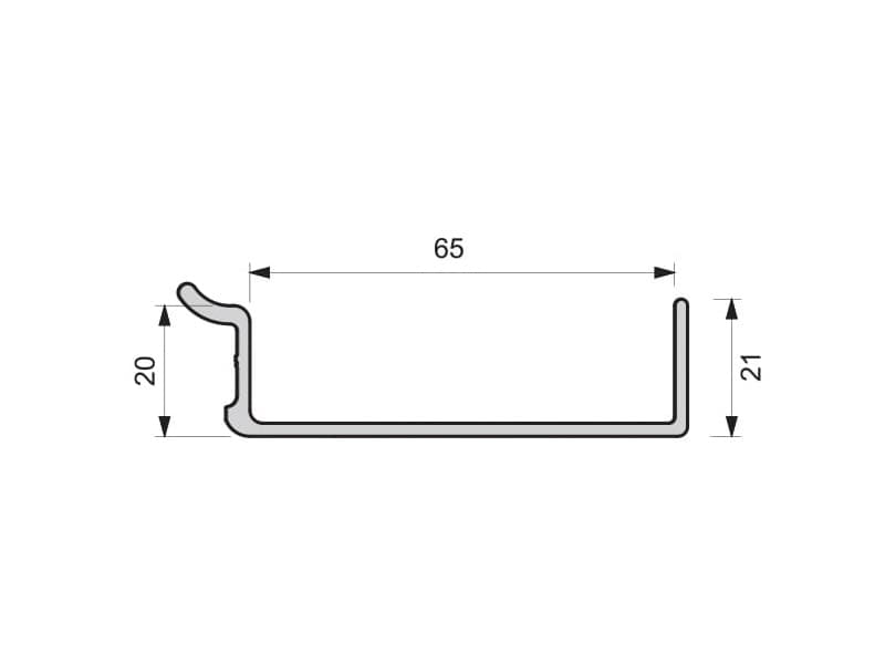Shelf for seasoning 65mm schema