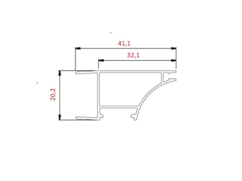 LED profile LL-08 ALTER schema
