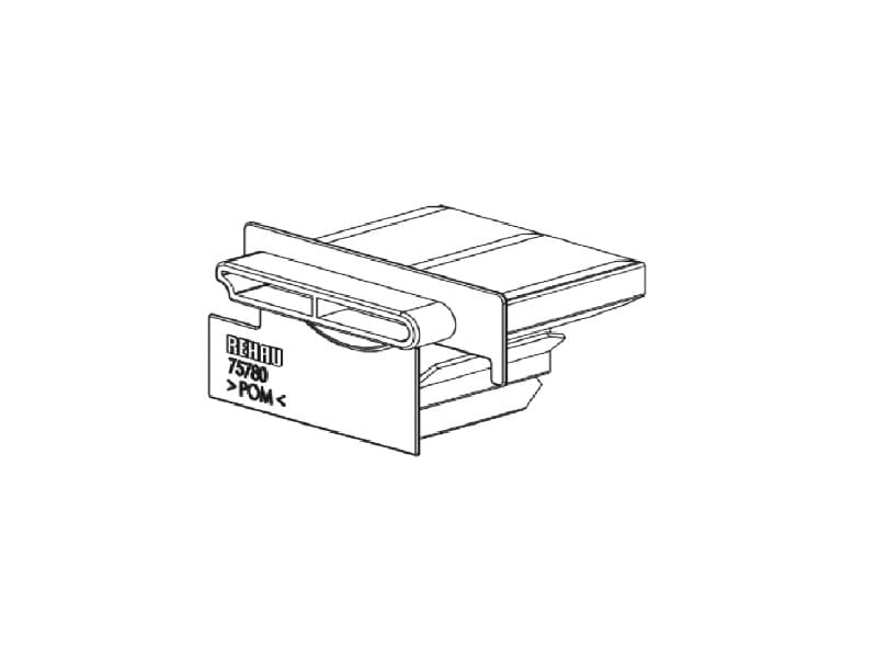 Overlapping glide for slam rail  main image