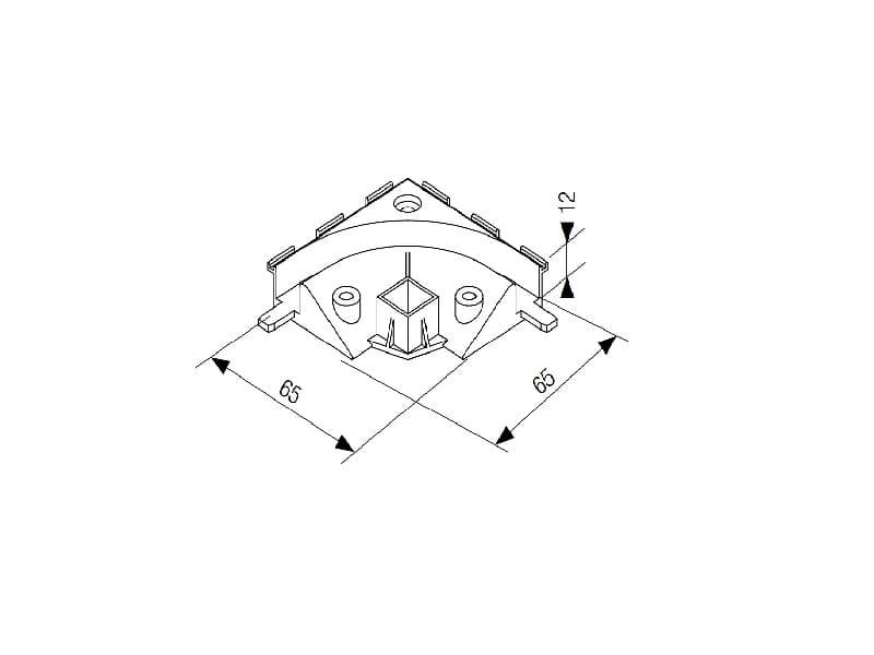 TOP / FRAME 90° connector main image