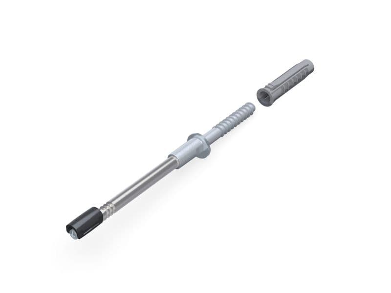 Shelf support for 25mm, concealed installation, with dowel, MN115, 3D main image