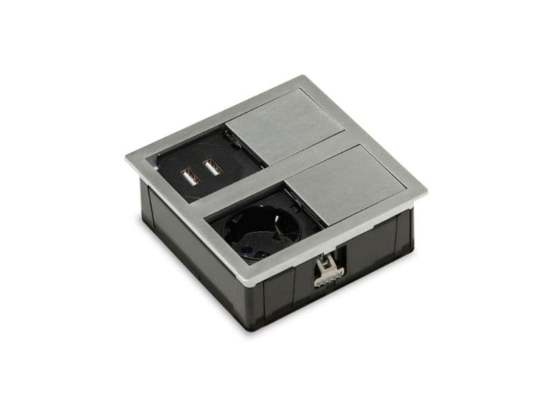 VersaHIT Powerdock with sliding covers (1 Power socket + 2 USB) main image