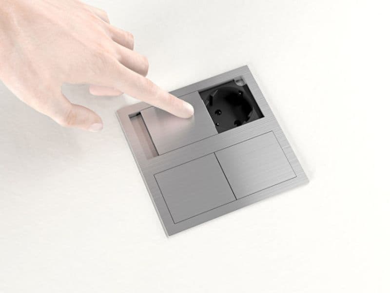 VersaHIT Powerdock with sliding covers (1 Power socket + 2 USB) schema