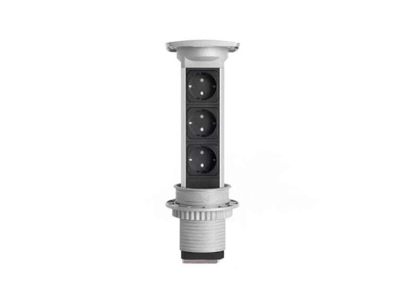 VersaPULL concealed power dock (3 Power sockets) schema