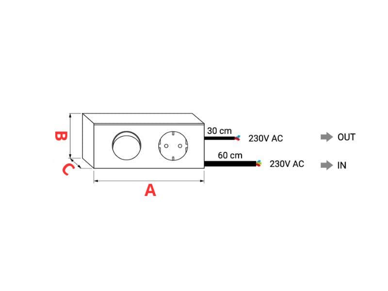 Контакт + ключ 230V/16A схема
