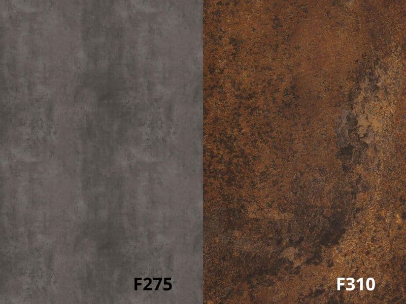 Backspalsh F275/F310 Dark Concrete / Ceramic Rust Two faced main image