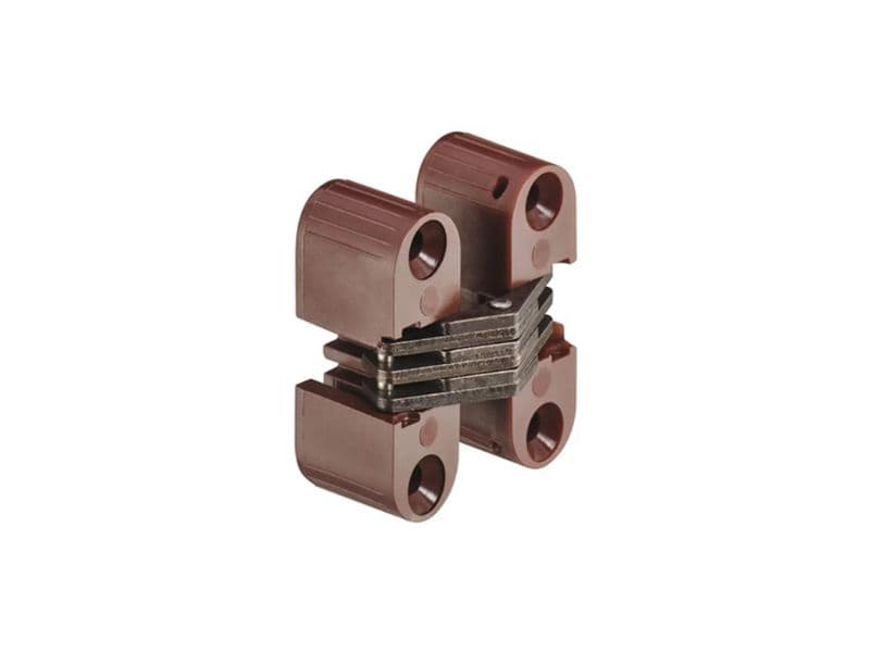 Concealed hinges for furniture, PVC, model 496, size 33x11mm main image