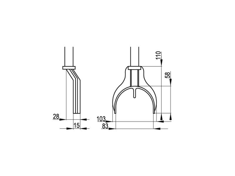 Kitchen leg adjustment tool MULTI LEG schema
