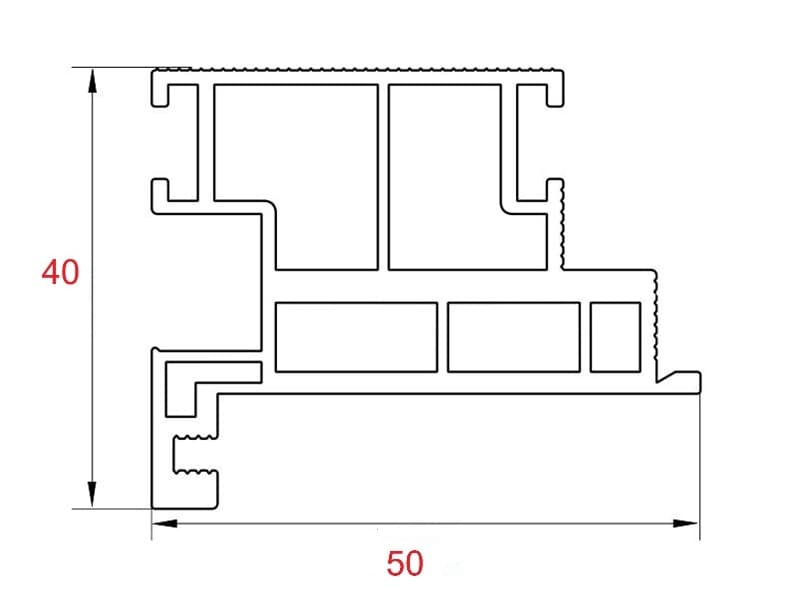 Basick profile VISO 40 - outer schema