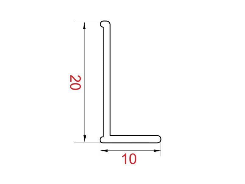 L steel profile  schema