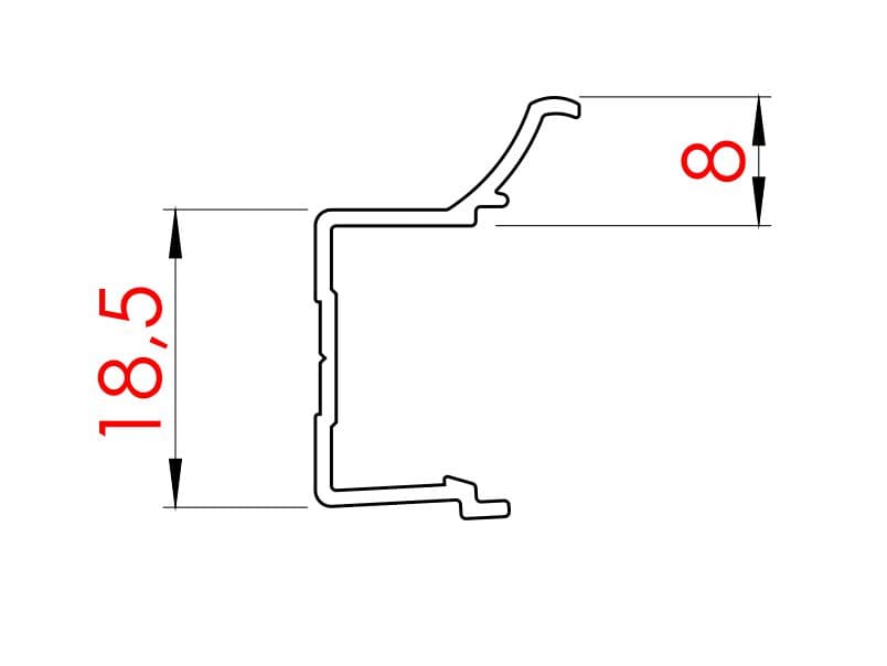Grip profile HINT R-16 (no 8070) schema