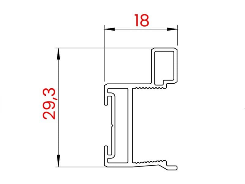 Grip profile MODERN WIDE (no 8730) schema