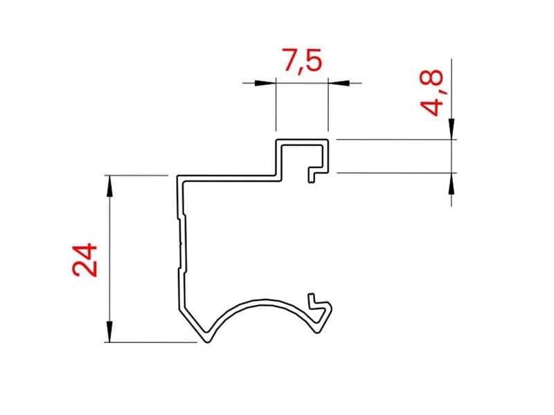 Grip profile DELTA (no 8900) schema