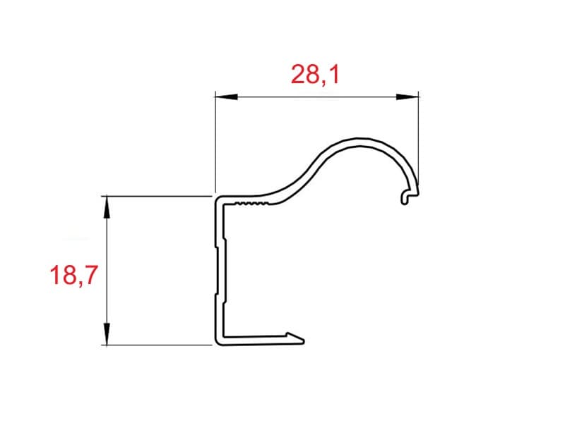 Grip profile OMEGA R-16 (no 8990) schema