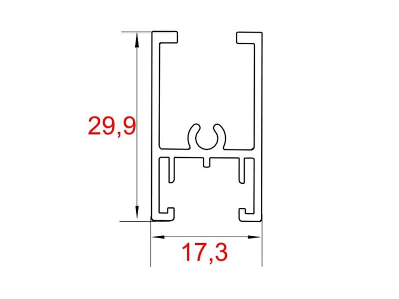 Upper profile TWIN no (84400) schema