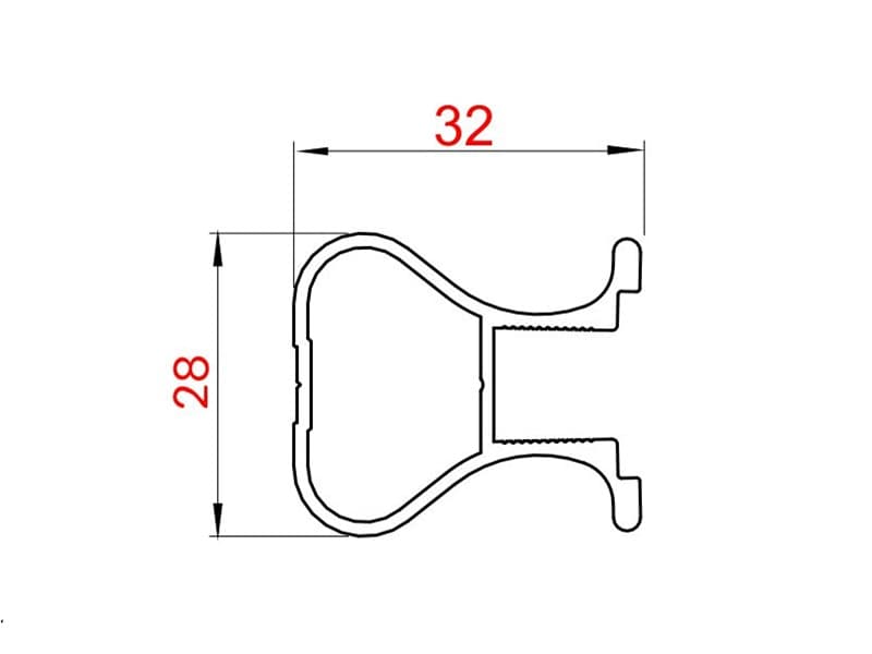 Grip profile TWIN LAMBADA (no 84700) schema