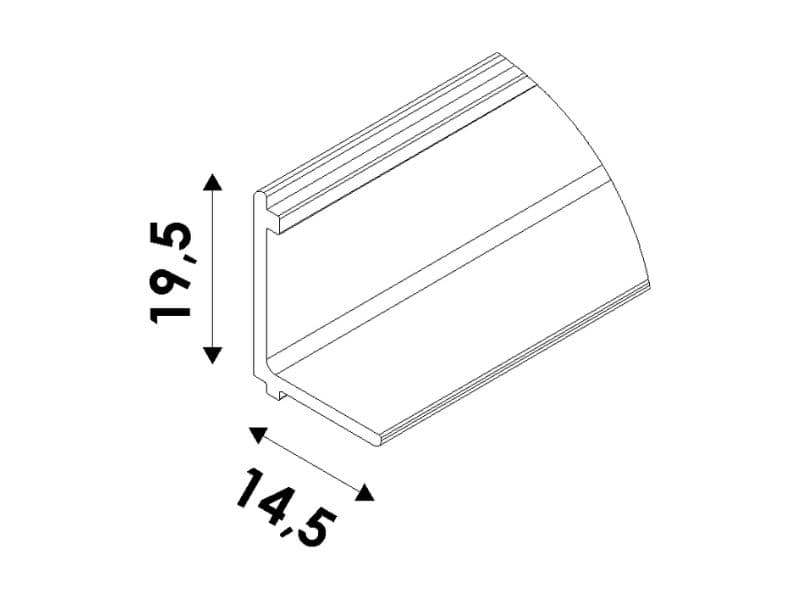Lower "Click" Profile Porta Glass Lux schema