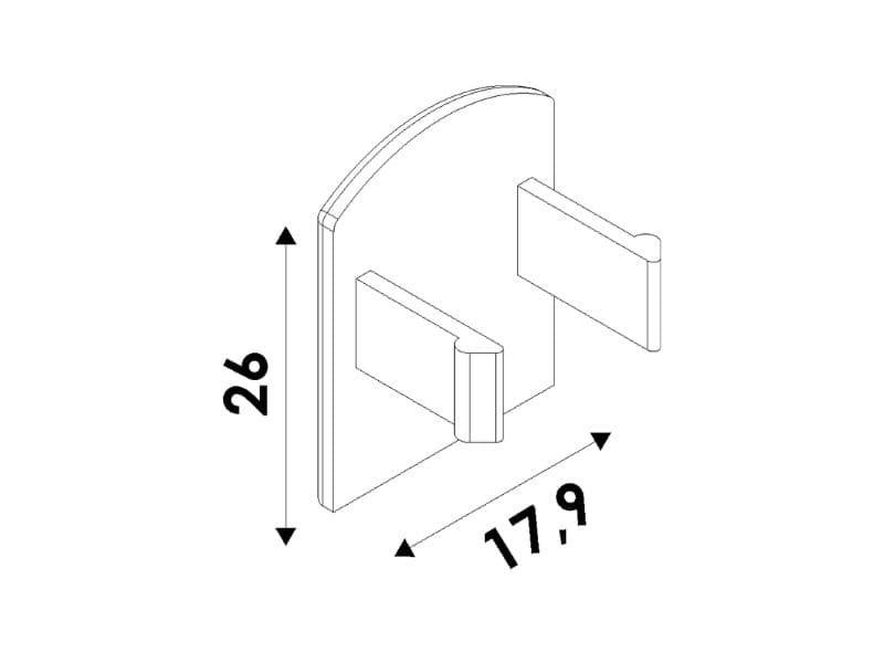 Cover cap for Porta Glass Wall floor porifle schema