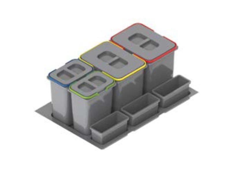Wastebin PRAKTIKO 800mm - 2 x 15/20 L + 2 x 7/9 L main image