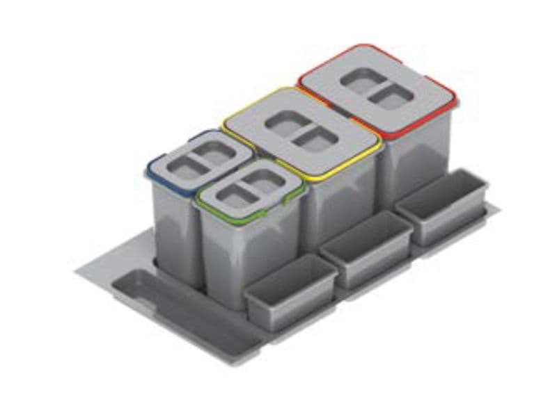 Wastebin PRAKTIKO 900mm - 2 x 15/20 L + 2 x 7/9 L main image