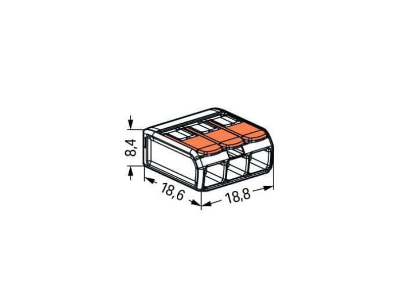 Wire to wire connector 221-413 schema
