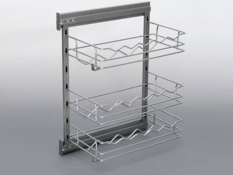 Extractable lateral basket MAXIMA 3 shelves bottle rack FE SC main image