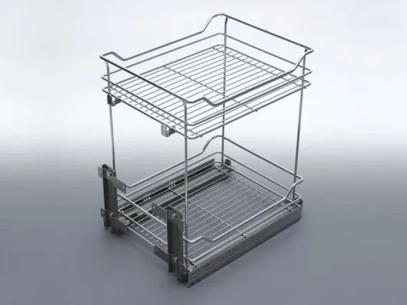Extractable bottom basket MAXIMA 2 shelves FE SC main image