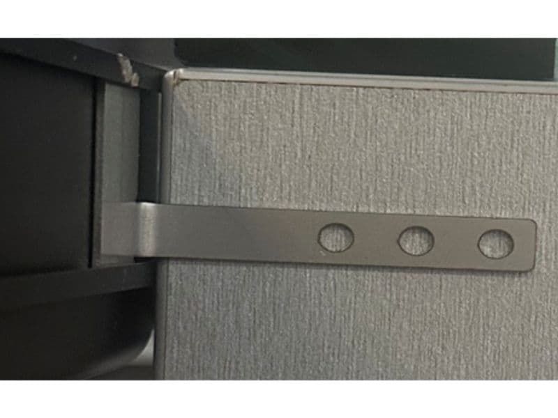 Mounting bracket (for under-desk profile LSBL / LSBC) schema