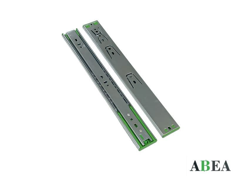 Ballbearing slide, full extension, soft closing, H45mm, ABEA main image