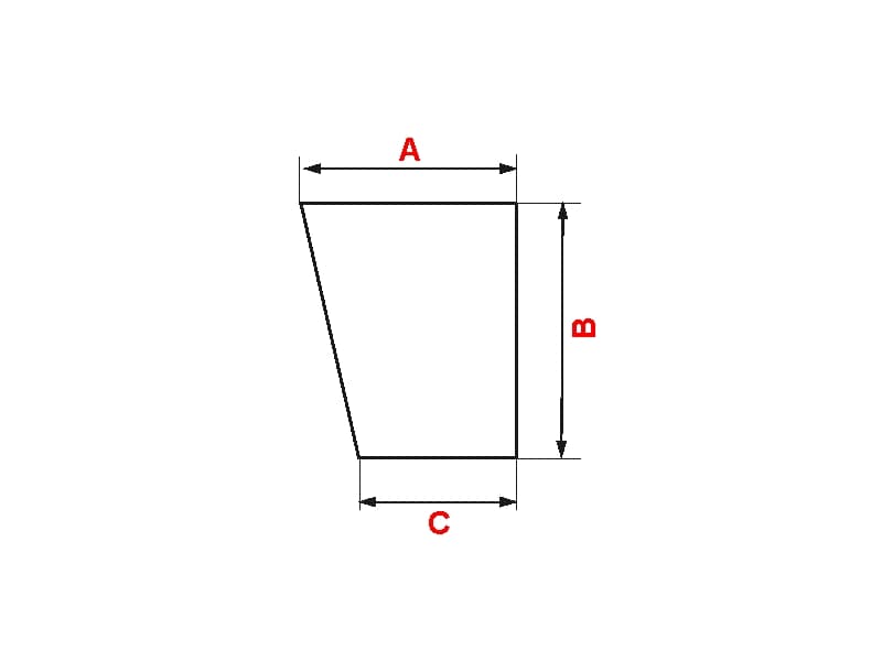 Furniture leg beveled schema