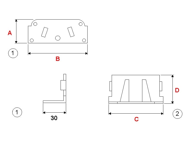 Angle bed connector schema