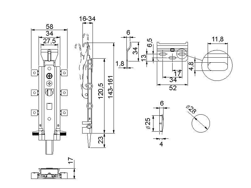 Metal hanger FORCE schema